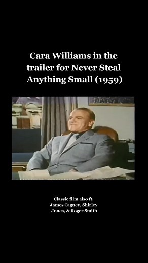 Cara Williams in the Never Steal Anything Small Trailer (1959). Have you seen this James Cagney film? #Vintage #vintagestyle #classichollywood #CaraWilliams #classictv #vintagetv #vintagemovies #oldhollywood #jamescagney #1950s #50s