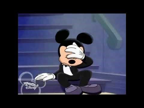 Mickey shaking his Head after Facepalming for 10 Hours