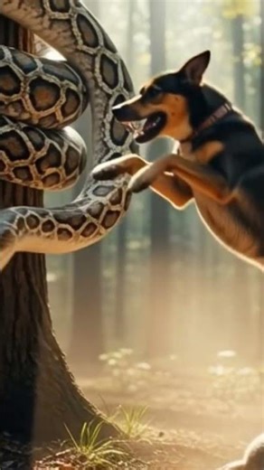 Python Attacks Goat 😨 | Shocking Jungle Moment!” #shortsfeed #ujunaid0 #shorts #aivideo #dog #snake