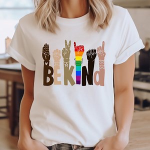 Be Kind Sign Language SVG | Diversity Shirt Design (digital Download) - Etsy Canada