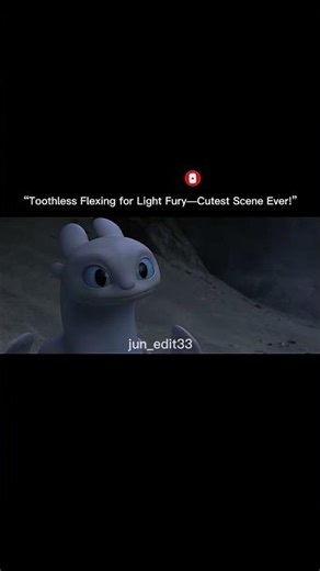 “Toothless Tries to Impress Light Fury — Cutest Dragon Moment Ever! 💙✨” #animation #edit #shorts