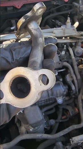 clogged EGR in a prius. please clean the EGR cooler EGR and the intake for longevity of your prius.