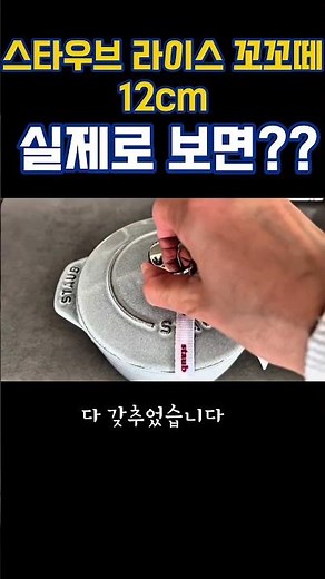 스타우브 라이스 꼬꼬떼 12cm | 무쇠냄비 주물냄비 #shorts