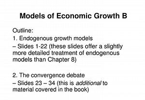 Models of Economic Growth B - SlideServe