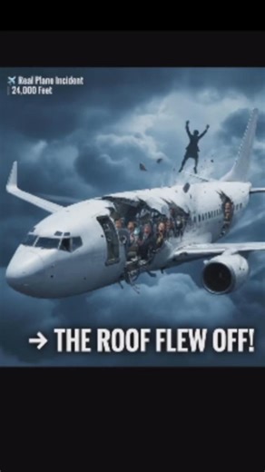 What Happens If an Airplane’s Roof Falls Off Mid-Air? (Real Incident)#airplane #aviation #knowledge