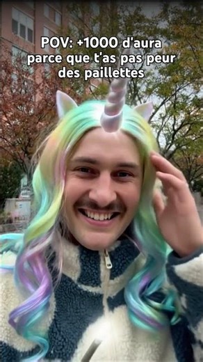 Étape 1: Essaie l'effet Coiffure Licorne. Étape 2: +1000 aura.