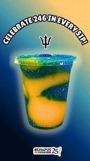 2.9K views | Try our Patriotic, Bajan Themed Smoothie the next time you visit Olympus Theatres...  Celebrating 246 in Every Sip!  | Olympus Theatres | Facebook