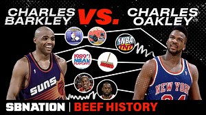 Charles Barkley's beef with Charles Oakley includes: - a mean playoff sweep - a preseason brawl - multiple face slaps This is BEEF HISTORY. | SB Nation