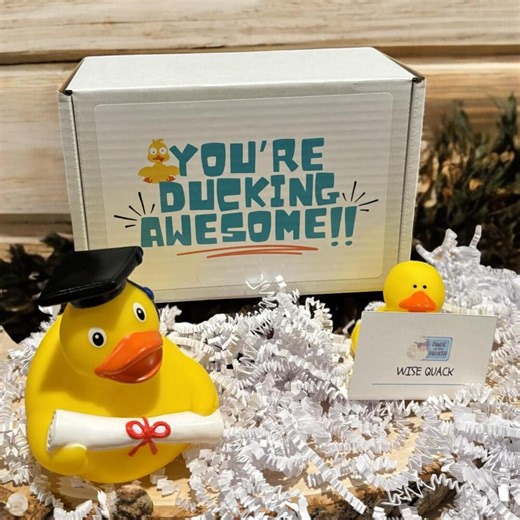 Graduate Rubber Duck Gift Box – Graduation Gift, Grad Duck, Class of 2026 Gift, Curated Gift Box, College Graduation, High School Graduation - Etsy