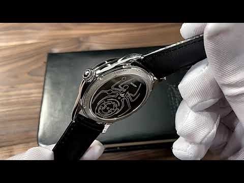 AESOP Mens Mechanical Wristwatches Flying Tourbillon Movement Skeleton Watch for Men