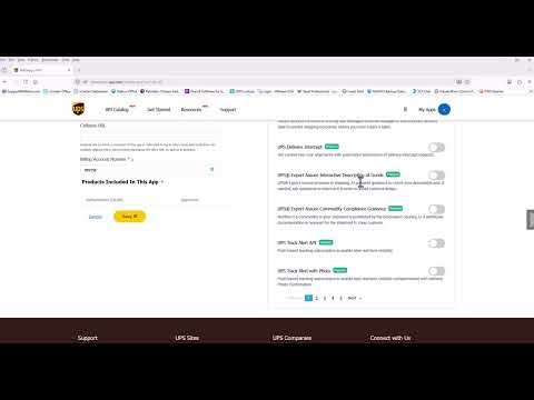 CVW UPS Shipping Developer Keys