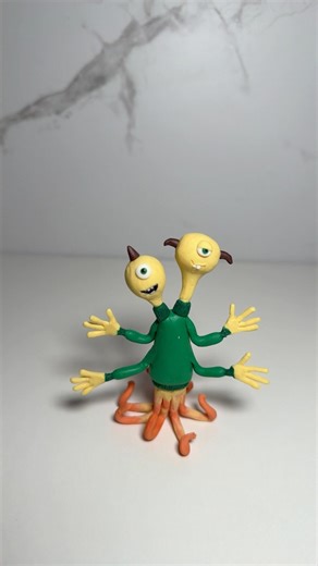 Terri and Terry Perry from monsters🤭 #animation #art #clay #movie #cute #monsters #sculpture