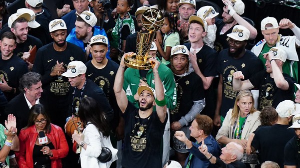 Tatum has KG moment, yells 'We did it!' in Banner 18 celebration
