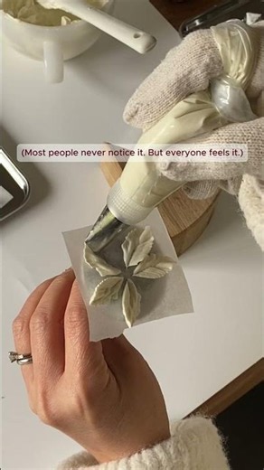 How to make your buttercream flowers look more premium.\n\n1. Don't release your bag too early. Finish