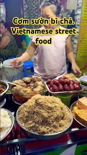 Vietnamese Street Food – Grilled Pork Chop Rice (Cơm Sườn Bì Chả) So Delicious!