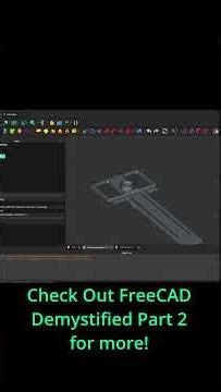 Splitting large parts in FreeCAD #shorts #shortsfeed #cad #freecad #3dprinting #tutorial #tinkering