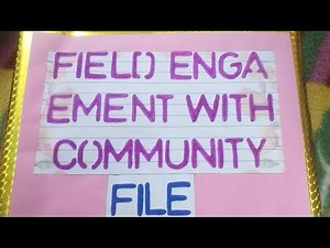 Field Engagement With Community/B.Ed file #gndu#