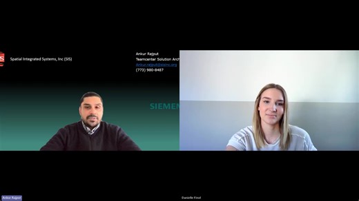 In Episode 4 of our Teamcenter series, Ankur shares more about his background and the experience he brings to the SIS Teamcenter practice. With nearly 9 years of PLM and Teamcenter experience, Ankur has worked across administration, development, and architecture—supporting customers throughout the aerospace sector. His expertise spans end-to-end PLM implementations, including installing and configuring 2-tier environments, developing custom ITK solutions, working with Active Workspace, and leadi