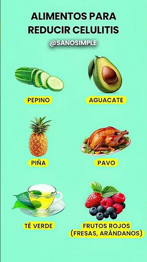 6 Alimentos que Ayudan a REDUCIR la Celulitis