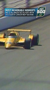 Al Unser ties AJ Foyt with his fourth-career #Indy500 win. #INDYCAR | INDYCAR on FOX
