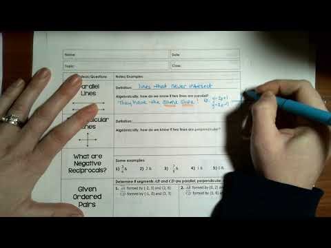 Algebra 1 - Parallel & Perpendicular Lines