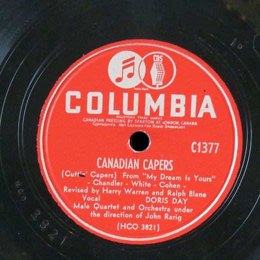 Doris Day / Doris Day And Dinah Shore - Canadian Capers / It's Better To Conceal Than Reveal