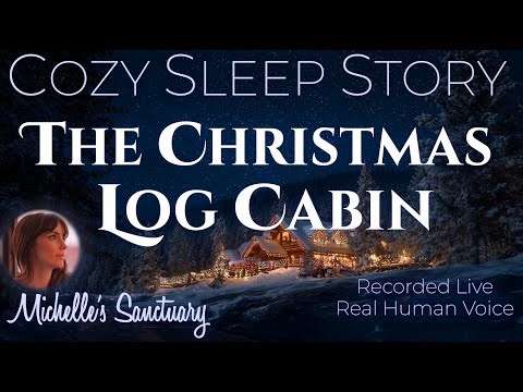 The Christmas Log Cabin 🎄 Cozy Sleep Story for Grown-Ups (Atmospheric Fire Sounds, Female voice)