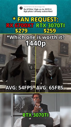 RX 6700 XT vs RTX 3070 Ti — Which one is worth it? FAN REQUEST 315