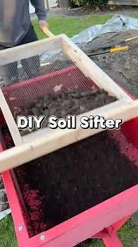 DIY dirt screener/soil sifter #diyproject #lawncare #soil #spring #sifter #garden #diy