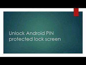 How to unlock PIN protected Android device using ADB and HID method.