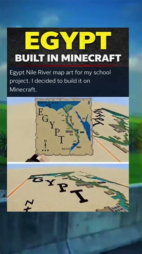 I Built the Entire Egypt Map in Minecraft for My School Project