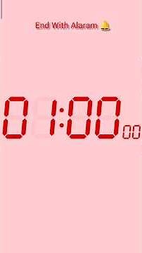 ⏱️ 1 Minute Timer with Bell Alarm 🔔 #countdown #timer #shorts