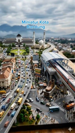 Miniature of Bandung city, West Java, Indonesia#shortvideo #youtubeshorts #kotabandung
