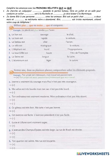 Module 4 leçon 2p2 devoir worksheet