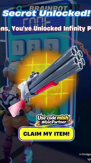 Infinity Pump Secret Code in BRAINROT 1V1 FFA All Weapons and Rides Fortnite
