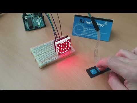 Arduino Uno 로 1X4 Keypad 키패드 모듈을 사용해서 8X8 Matrix 매트릭스 제어해 보기