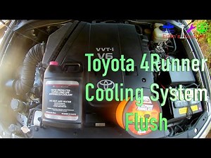 Replacing the coolant in the Toyota 4Runner.