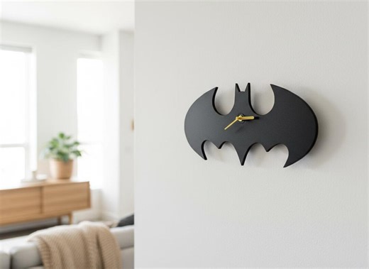 Bat-man Wall Clock Metal Wall Art, Gotham City Decor, Superhero Wall Decor for Kids Room & Man Cave, Unique Gift for Him, Dark Knıght Art - Etsy