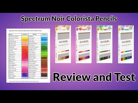 Spectrum Noir Colorista Pencils - Review and Test