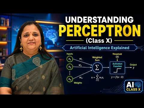 Perceptron Model Explained | Class X Artificial Intelligence | CBSE Board Exam 2026