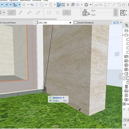 Create slanted walls in seconds #Shorts