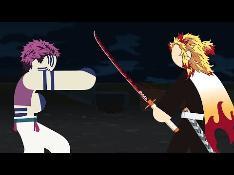 Rengoku VS Akaza Stick Fight!!