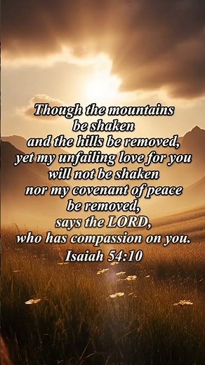 God’s Love Never Changes | Isaiah 54:10 🔥 #motivation #bibleverse #christianshorts