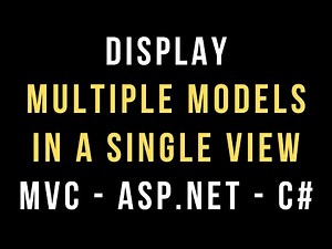 mvc multiple models in one view | display multiple models single page view