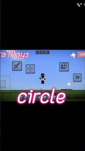 Trick:- how to make circle in Minecraft # minecraft # pe version # Para Plays