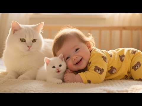 30 Minutes of Emotional and Sweet Baby & Cat Friendship