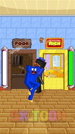 POPPY PLAYTIME Rich or Poor Door Challenge – BARNEY Trap! Who Will Choose the Right Room? 😱