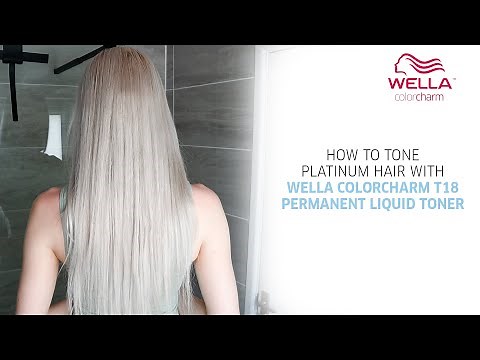 HOW TO TONE PLATINUM BLONDE HAIR AT HOME: STEP BY STEP| Wella T18 | bye yellow/brassy tones