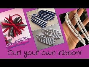 Curl your own Korker ribbbon. How to make hair bows. DIY hair bows 🎀 laços de fita: