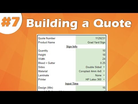 Wide Format Sign Pricing Calculator | Part 7: Building a Quote